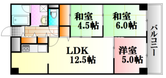 十日市ガーデンハイツの間取り