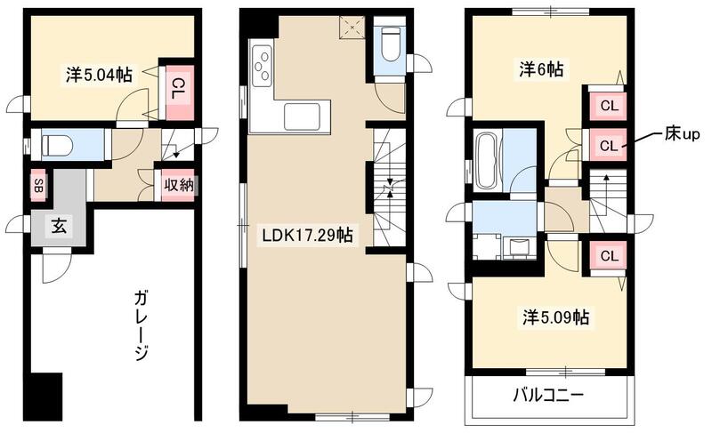 【東桜2丁目戸建の間取り】