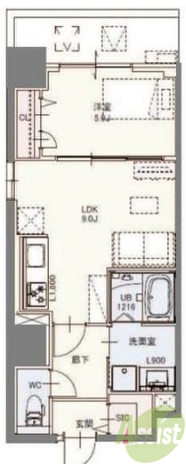 フレンシア西宮北口の間取り