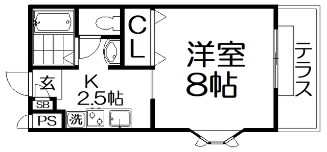 アリープガーデンB棟の間取り