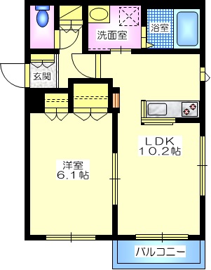 エクレール湘南の間取り