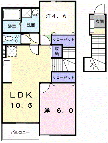 エスポワール・Kの間取り