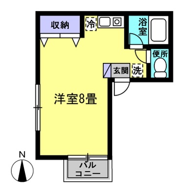 小金井市前原町のアパートの間取り