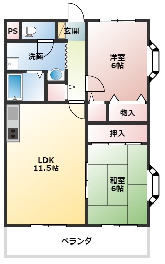 センチュリー摂津の間取り