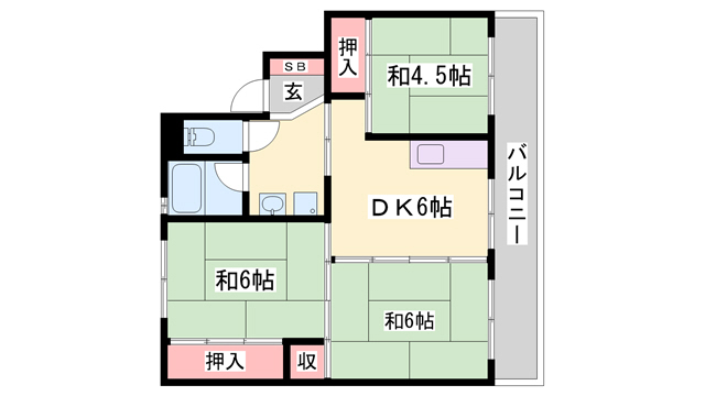 ビレッジハウスこかべの間取り