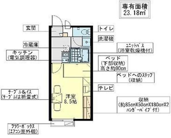 レオパレスエステシティIIの間取り