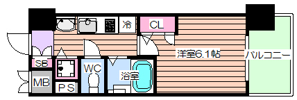 プレサンス天満橋アンジェの間取り