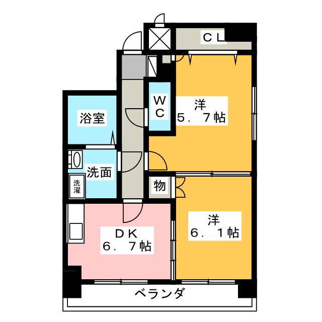 ＧＫヴォーグコートの間取り