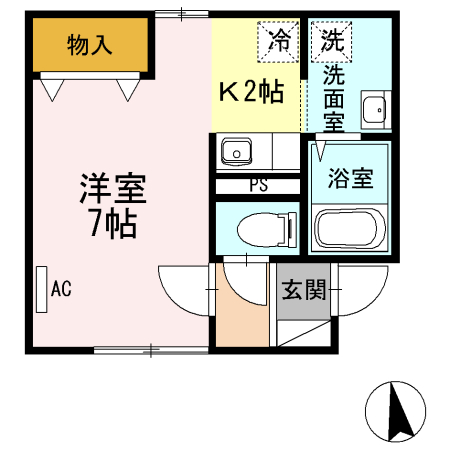 ハイセレールSAKIの間取り