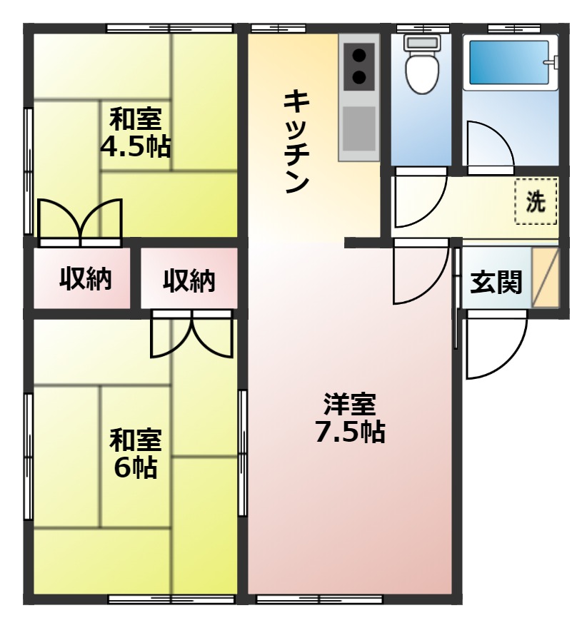 北佐久郡軽井沢町大字軽井沢のアパートの間取り