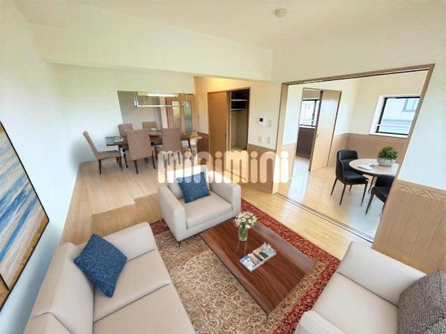 居室・リビング　ＣＧで家具等を配置したもので、家具等は含まれません。