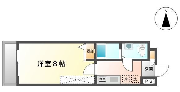 フラッティ壬生坊城の間取り