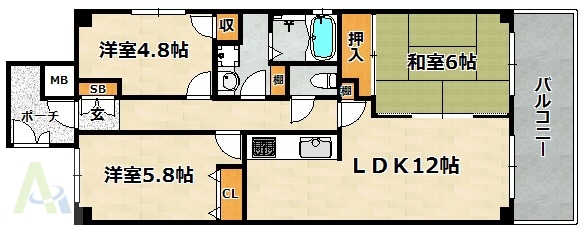 プレセランス山の街の間取り