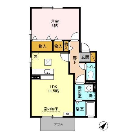 リヴェールBの間取り