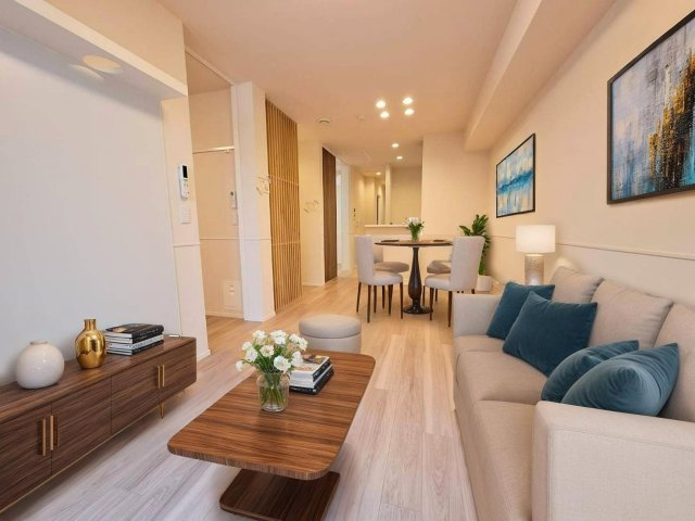 居室・リビング　※CG家具の為実際は家具・家電は付きません。