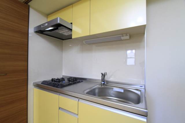 キッチン　階数により壁紙のデザインが異なります