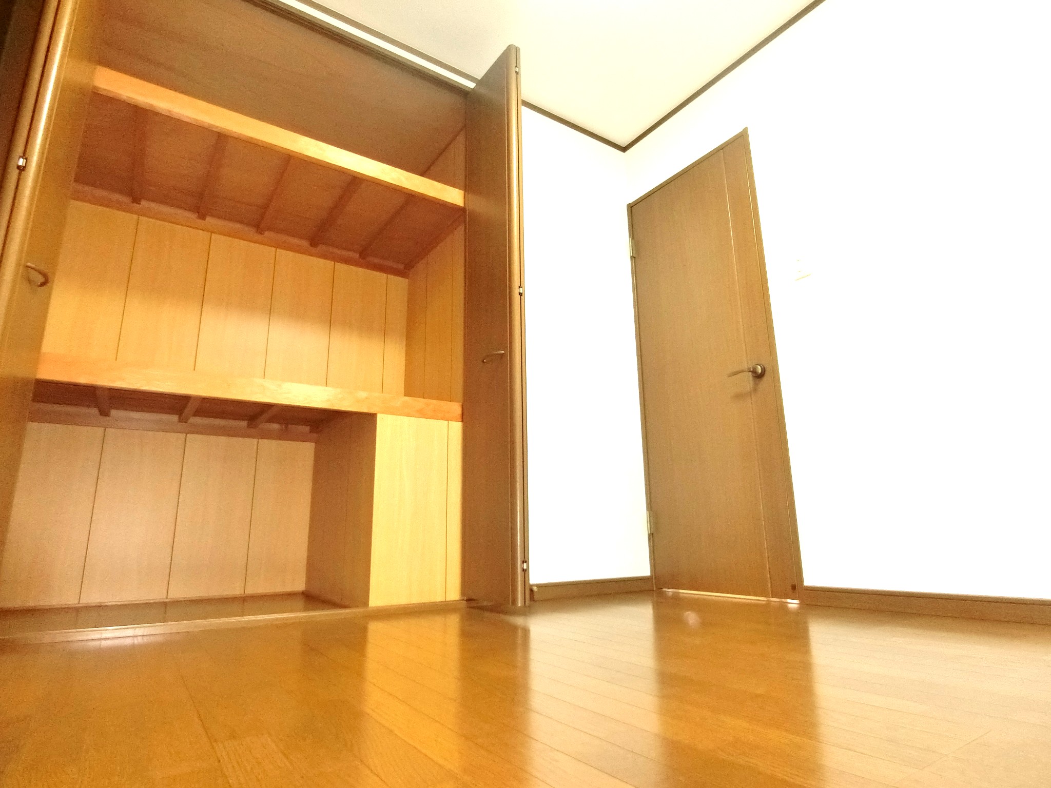 収納　大型クローゼツト完備の２階4.5帖洋室です☆