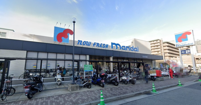 スーパー　万代春日野道店（スーパー）まで212m