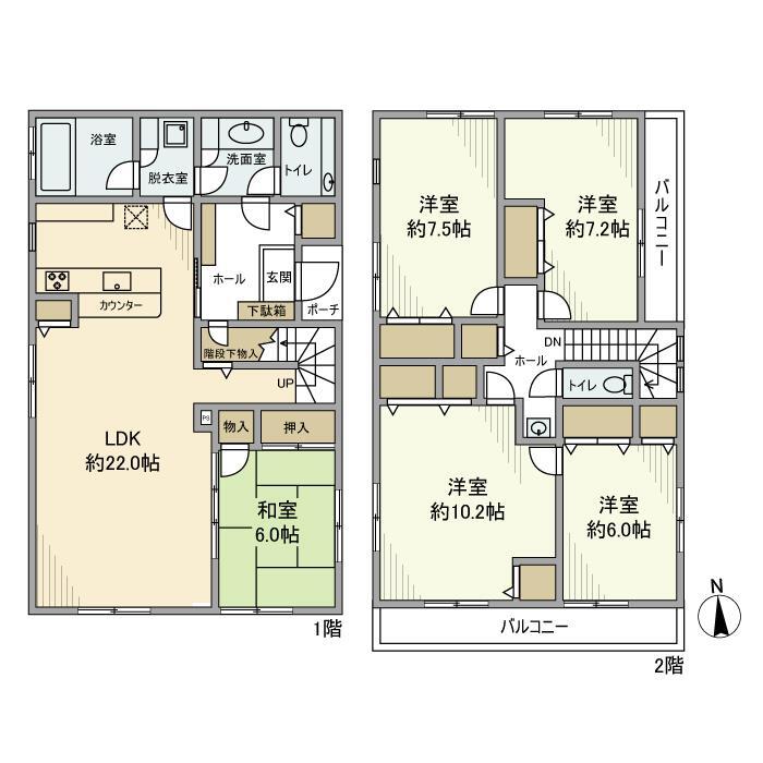 代沢戸建の間取り写真