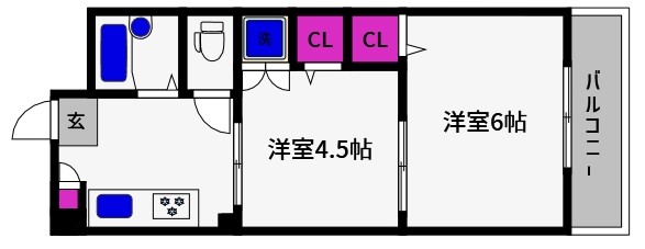 マンションエイトの間取り写真