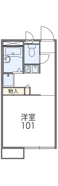 レオパレスサンハイムAの間取り写真