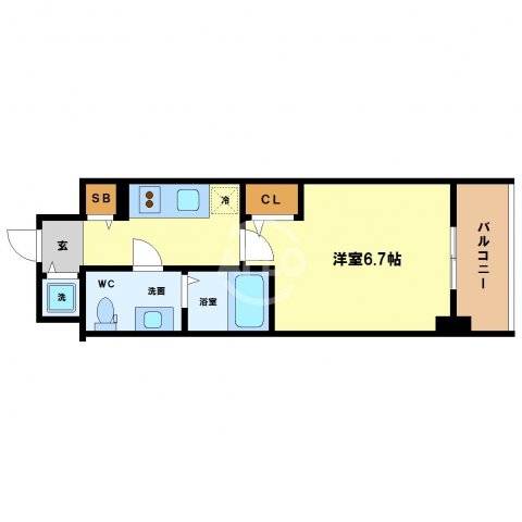 S-RESIDENCE北浜の間取り写真