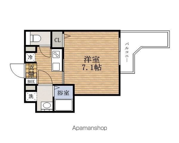 地下鉄中央線 谷町四丁目駅 徒歩9分 15階建 築12年の間取り写真