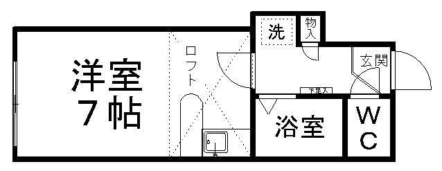 コーポ旭ケ丘の間取り写真
