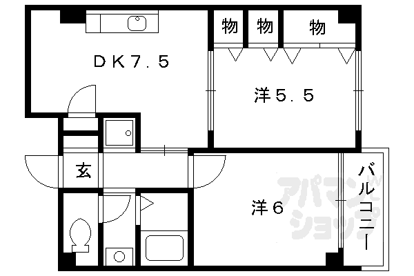 セントアミューの間取り写真