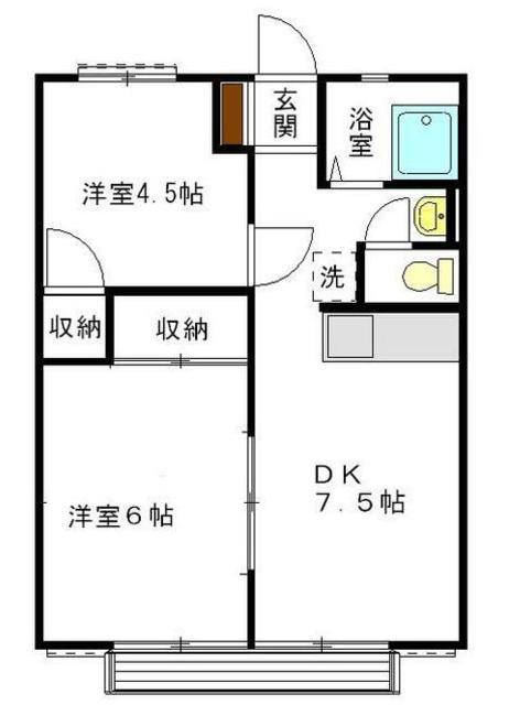 コーポラスレイの間取り