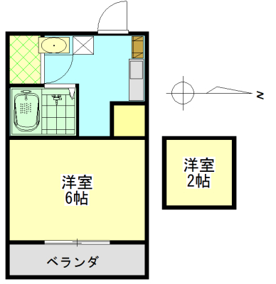 板倉ヴィレッジYの間取り