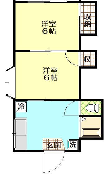 スカイハイツ小林の間取り