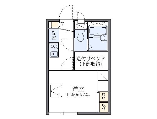 レオパレスシンアイの間取り