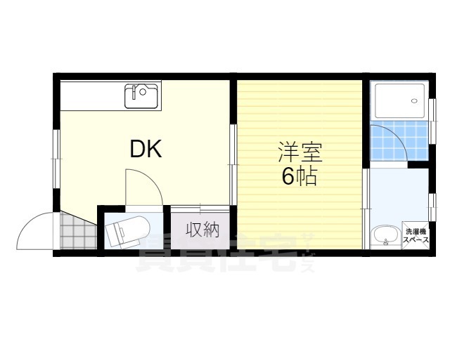 京都市山科区小山西御所町のマンションの間取り