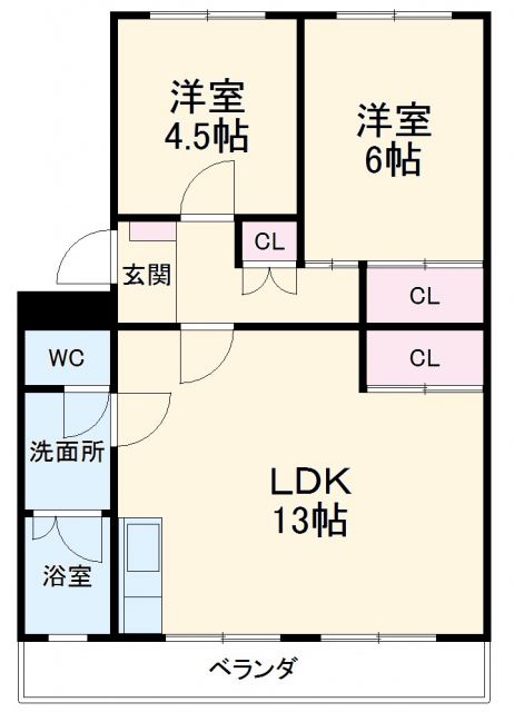 【コーポ三立の間取り】