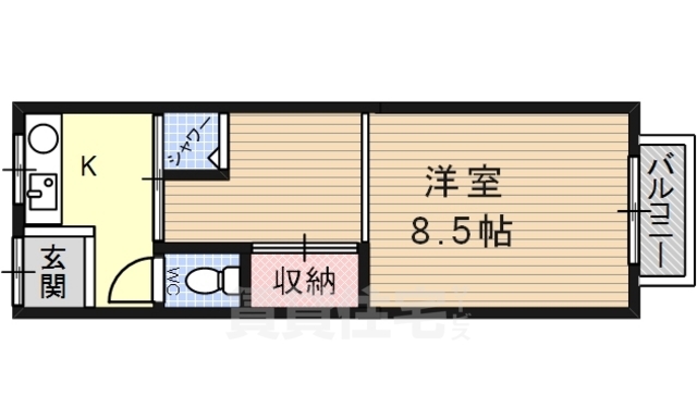 浜寺石津東コーポの間取り