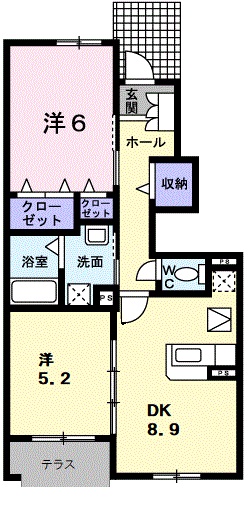 クールヴィヴァーチェＣ棟の間取り