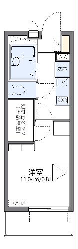 レオパレスきぼうの間取り