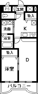 NNMマンションＢ101の間取り