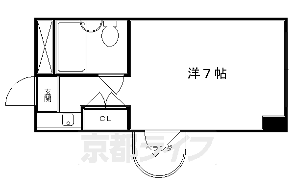 京都市南区久世中久世町１丁目のマンションの間取り