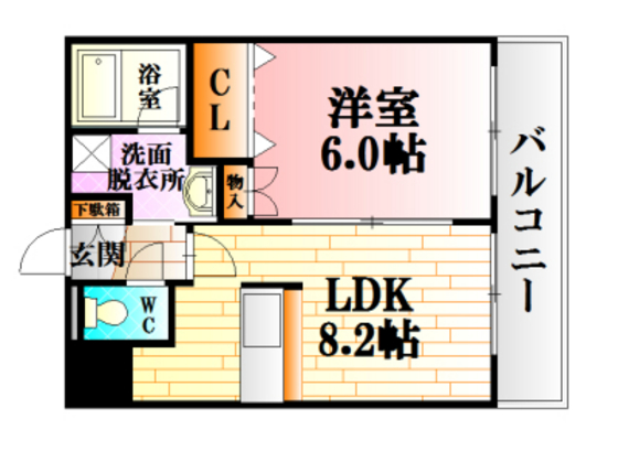 コンフォート原田の間取り