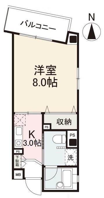 高松市観光通のマンションの間取り