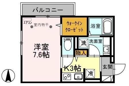 フレア仲町_間取り_0