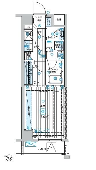 フュージョナル北赤羽の間取り