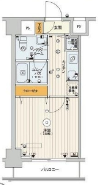 スカイコートパレス大島の間取り