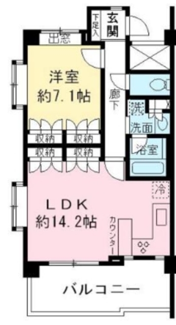 エストライフつつじヶ丘三番館の間取り