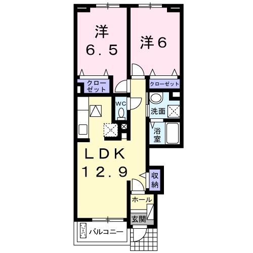 【泉佐野市上之郷のアパートの間取り】