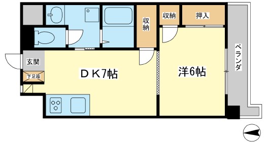 姫路市神子岡前のマンションの間取り