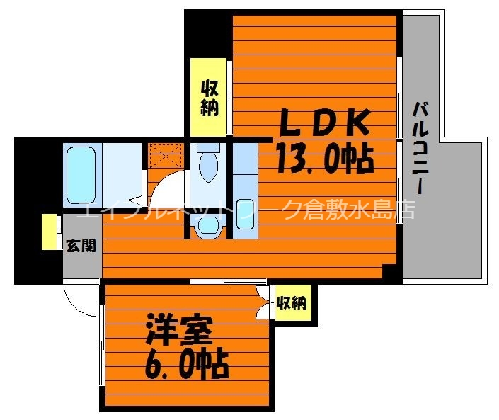 ガーディニア倉敷の間取り