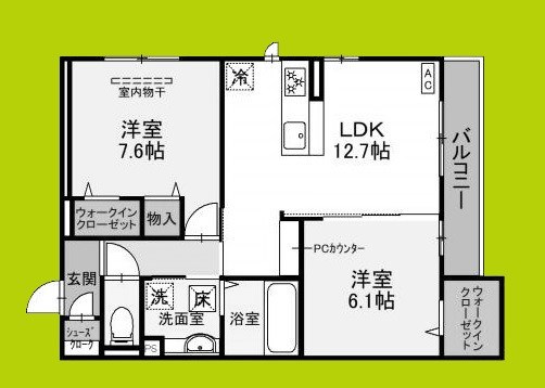 D-room北花田の間取り